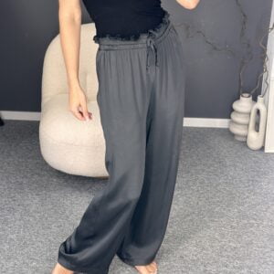 Grafito spalvos kelnės