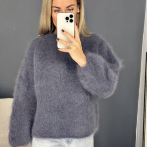 Pilkas Kid moheros megztinis