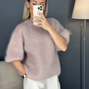 Dusty pink baby mohera megztinis