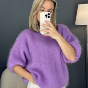 Alyvinis baby mohera megztinis